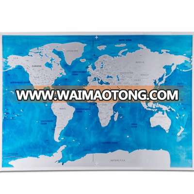 OEM Scratch Poster Scratch Off Map World Travelling Map Scratch Map Oceans Portable Travel Scratch Map Oce