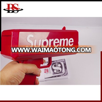 Newest Fashion Toy Supreme Cash Cannon Money Gun Make It Rain Money Gun Red