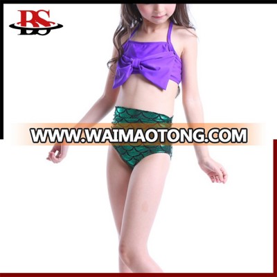 Guangzhou Bestseller Wholesale 2017 Latest Children Bikini Mermaid Tail Kids Swimwear