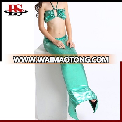 Children Swimwear Mermaid Pattern Swimsuit For Kids 3 pieces Mermaid Tail Pattern Swimwear