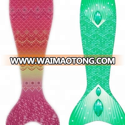 3pcs Swimmable Mermaid Tail with Monofin Swimming Mono Flippers Swimwear